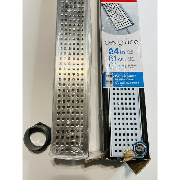 Oatey Designline 24 in. Stainless Steel Linear Shower Drain with Drain Cover New - Picture 3 of 6